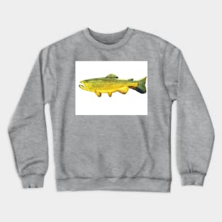 Brown trout fish Crewneck Sweatshirt